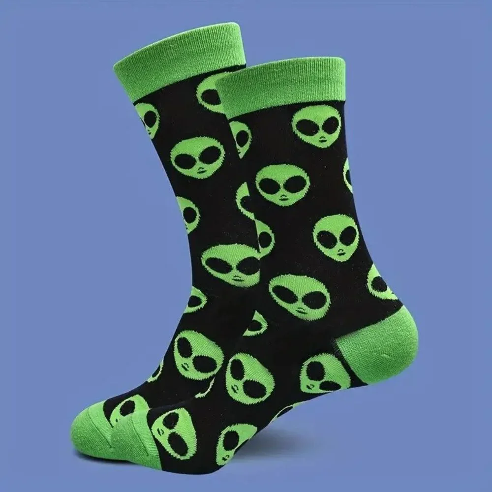 Alien Socks Crew Length Unisex Sci-fi